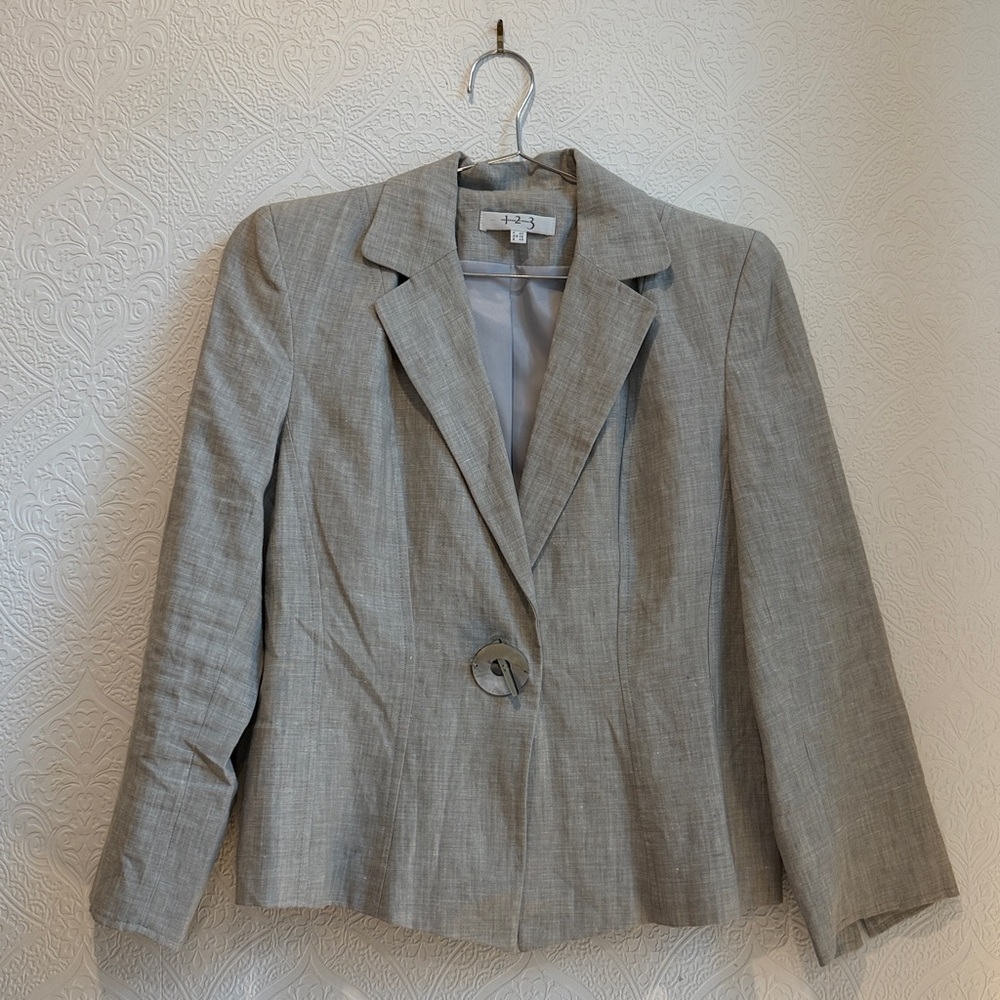 Vintage French Gray Women's Blazer